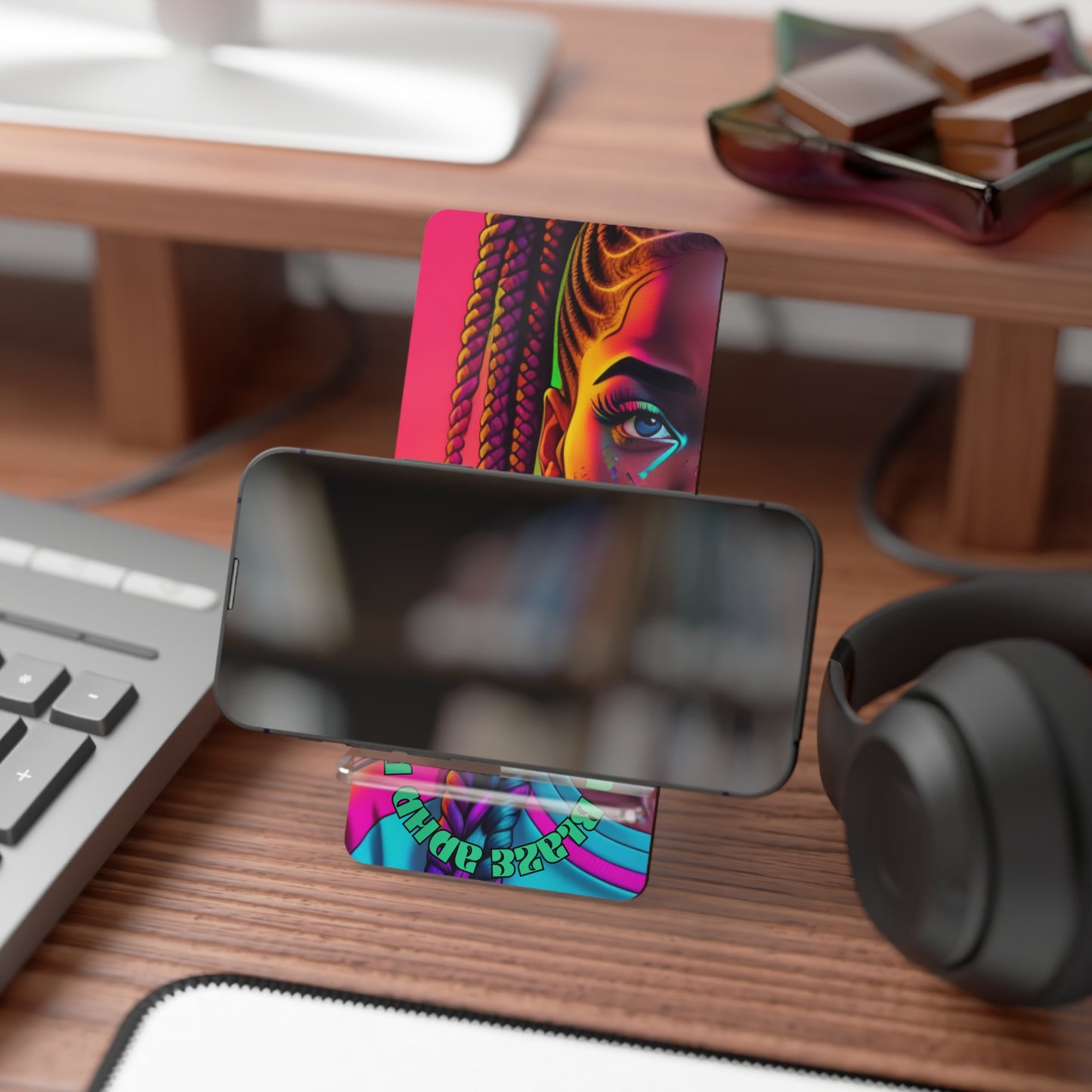 ADHD Dazzle - Melanin Blaze Mobile Display Stand for Smartphones