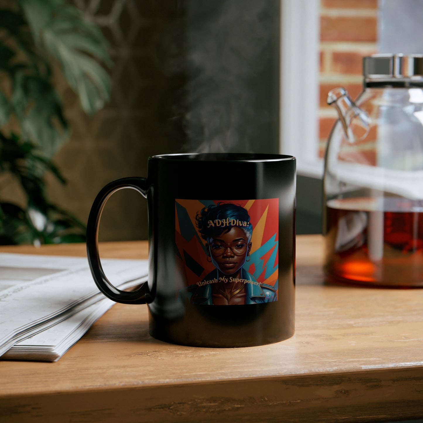 ADHDiva: Unleash My Superpower 11oz Black Mug