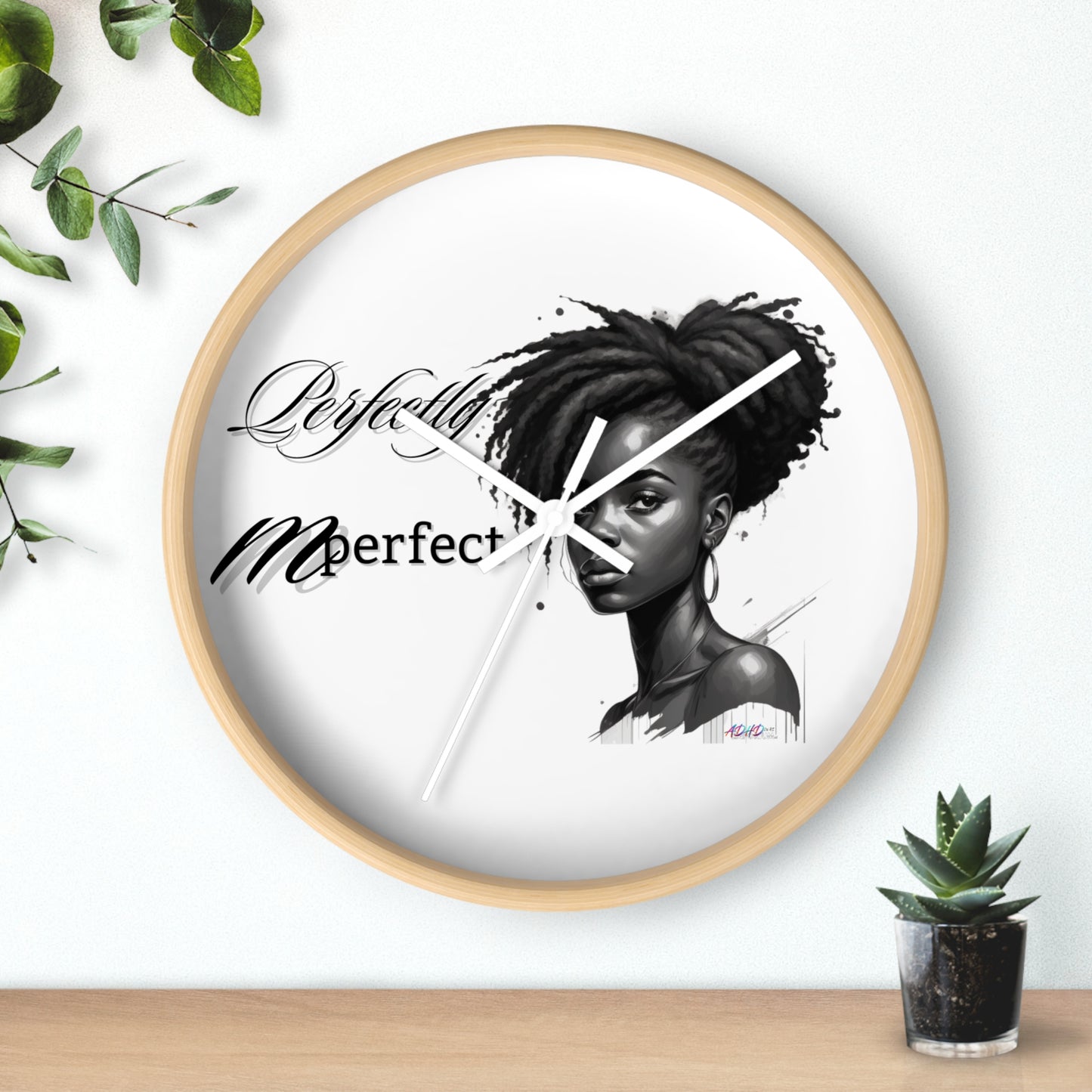 Perfectly Mperfect Wall Clock
