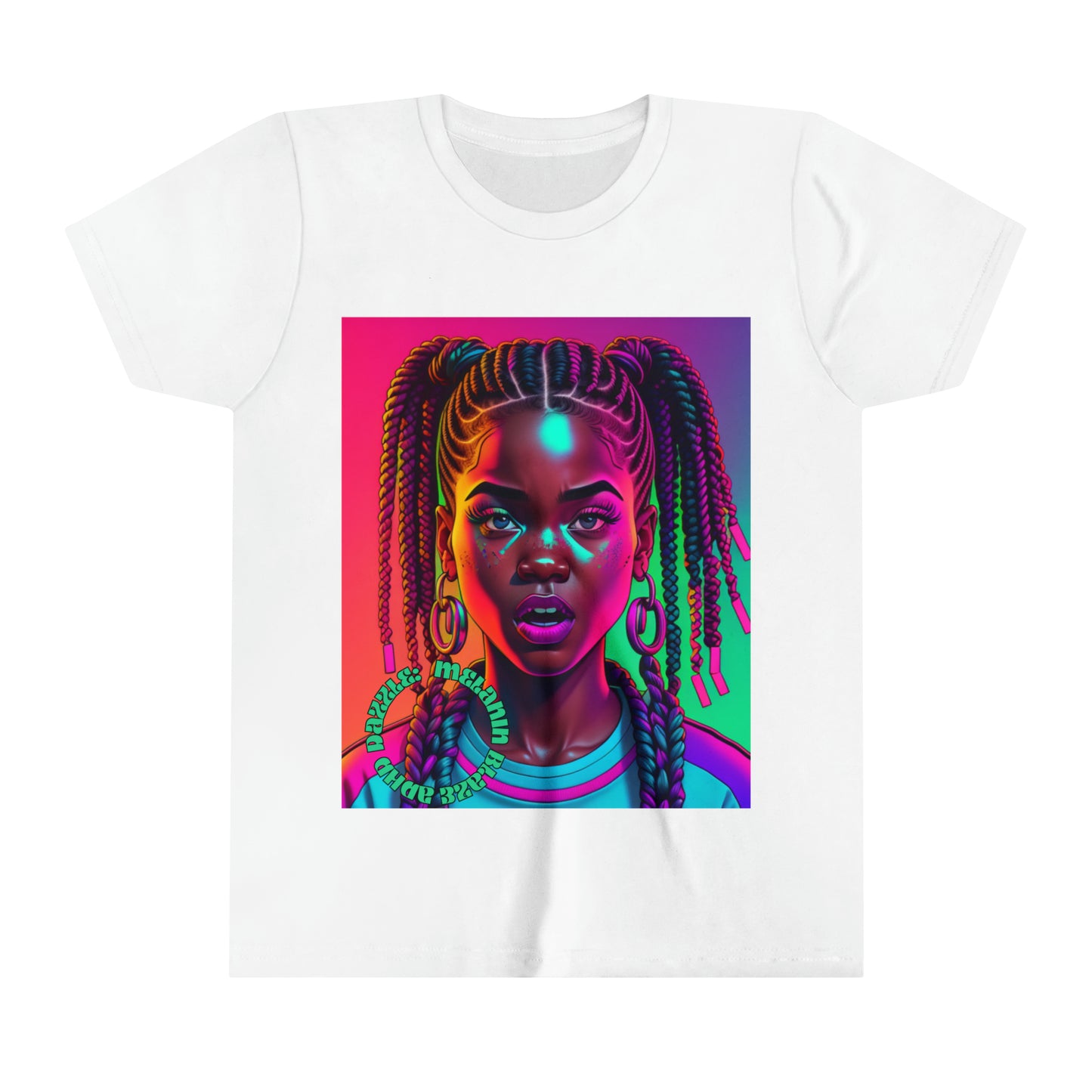 ADHD Dazzle - Melanin Blaze Youth Short Sleeve Tee