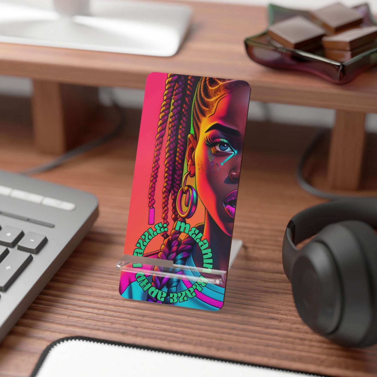 ADHD Dazzle - Melanin Blaze Mobile Display Stand for Smartphones
