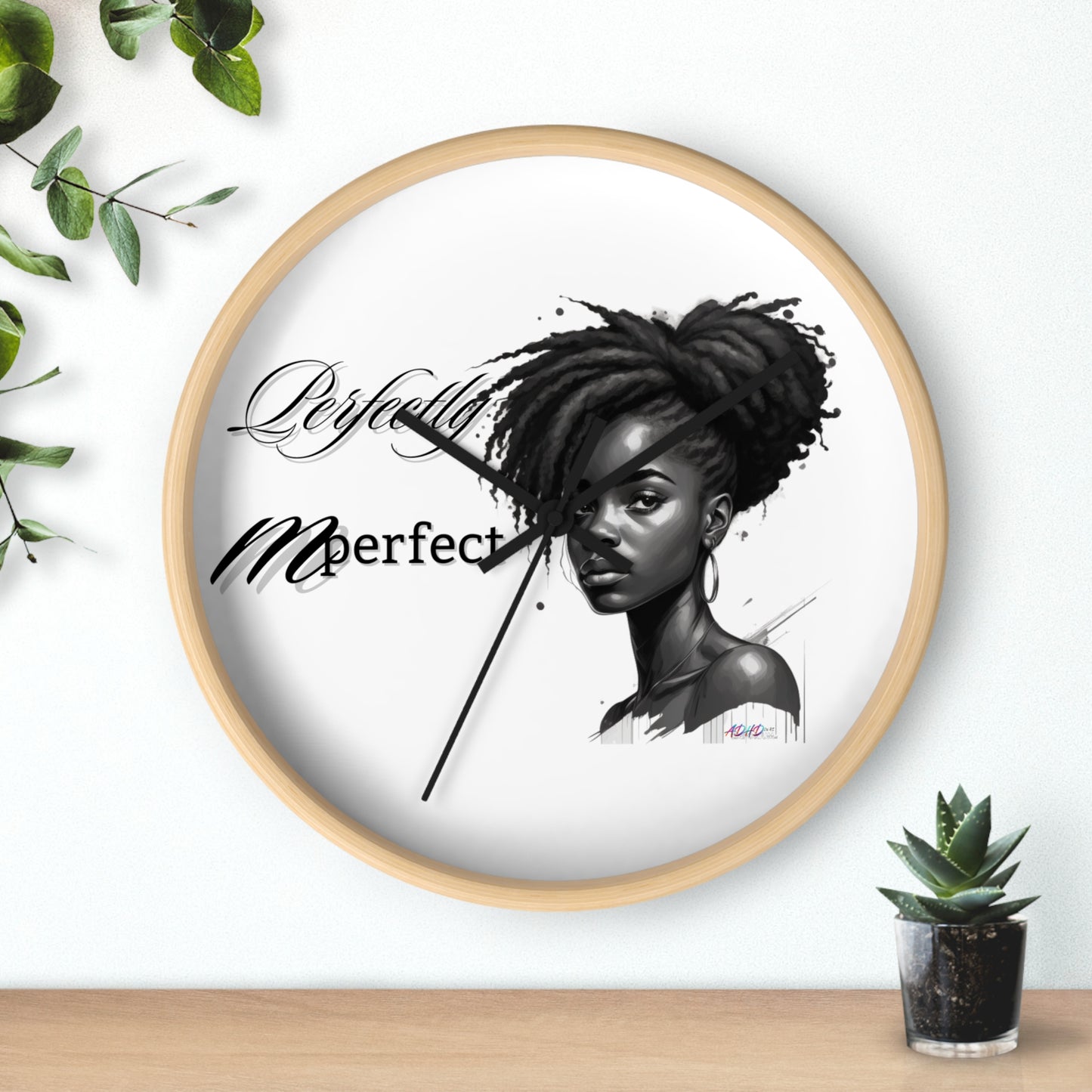 Perfectly Mperfect Wall Clock