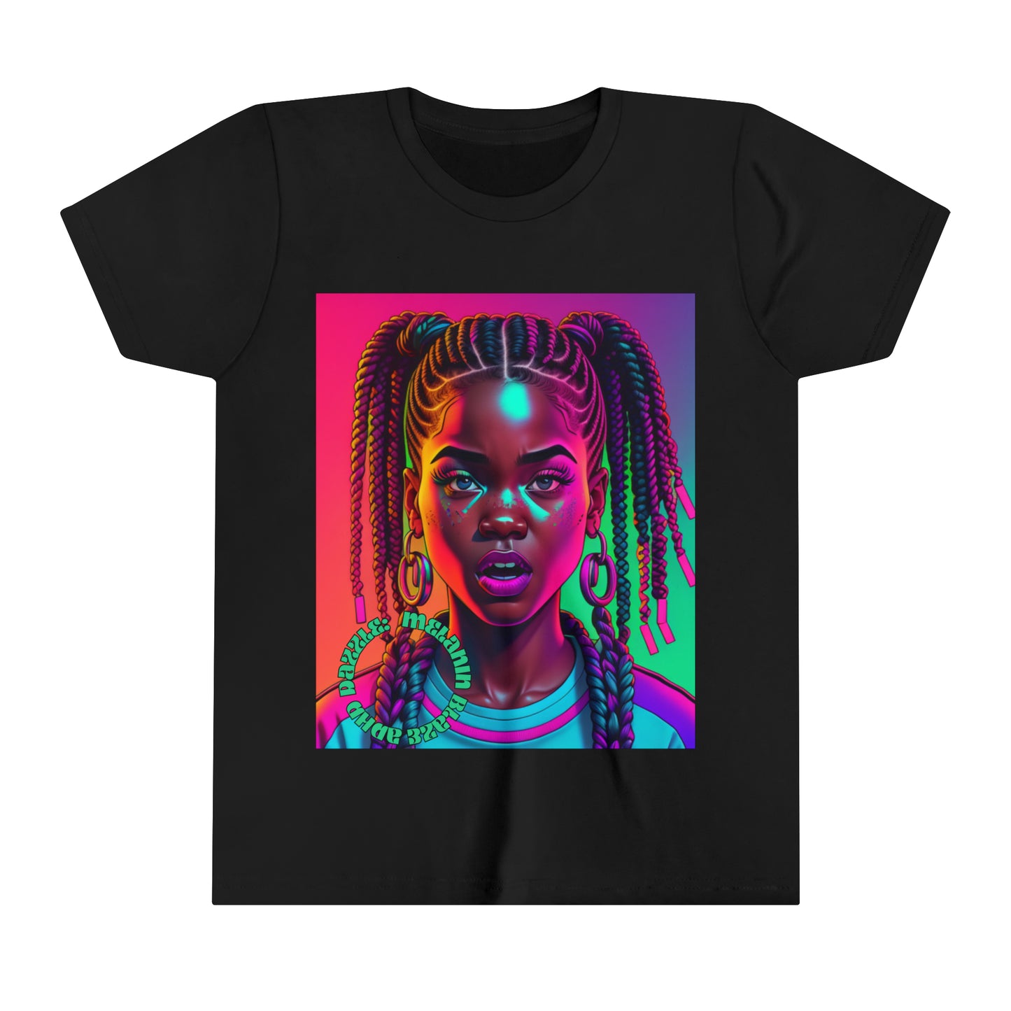 ADHD Dazzle - Melanin Blaze Youth Short Sleeve Tee