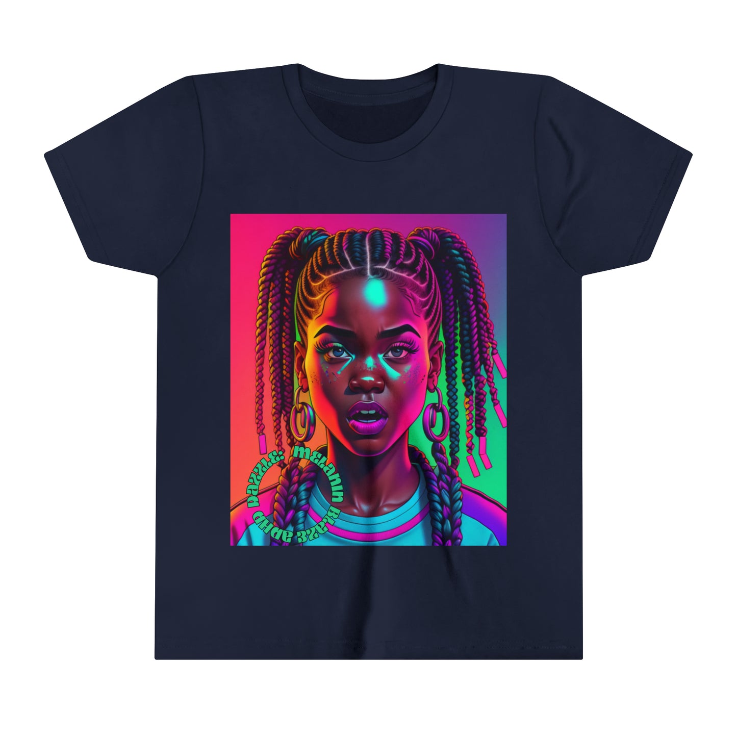 ADHD Dazzle - Melanin Blaze Youth Short Sleeve Tee