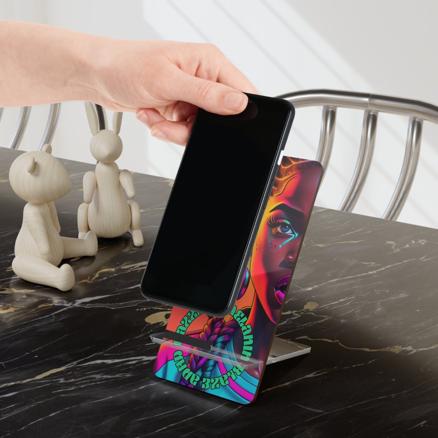 ADHD Dazzle - Melanin Blaze Mobile Display Stand for Smartphones