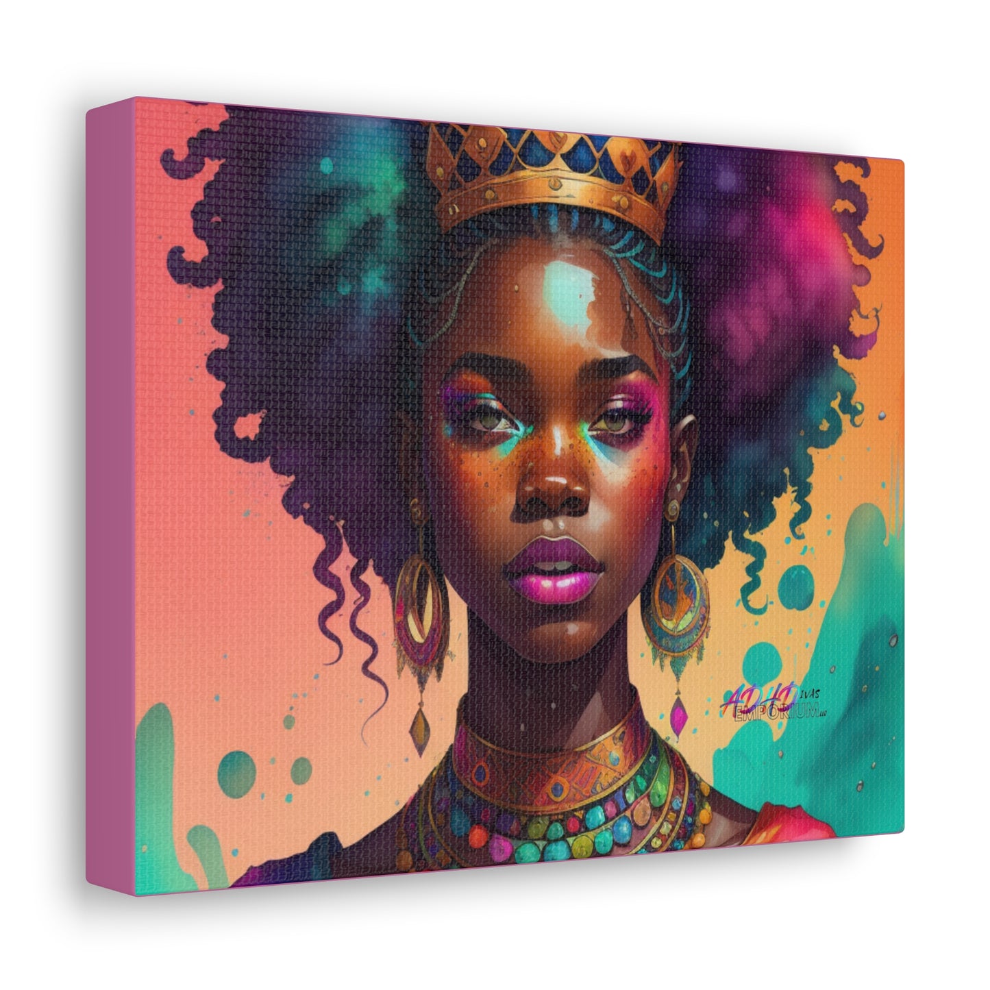 Melanated ADHD Queen Gallery Wraps