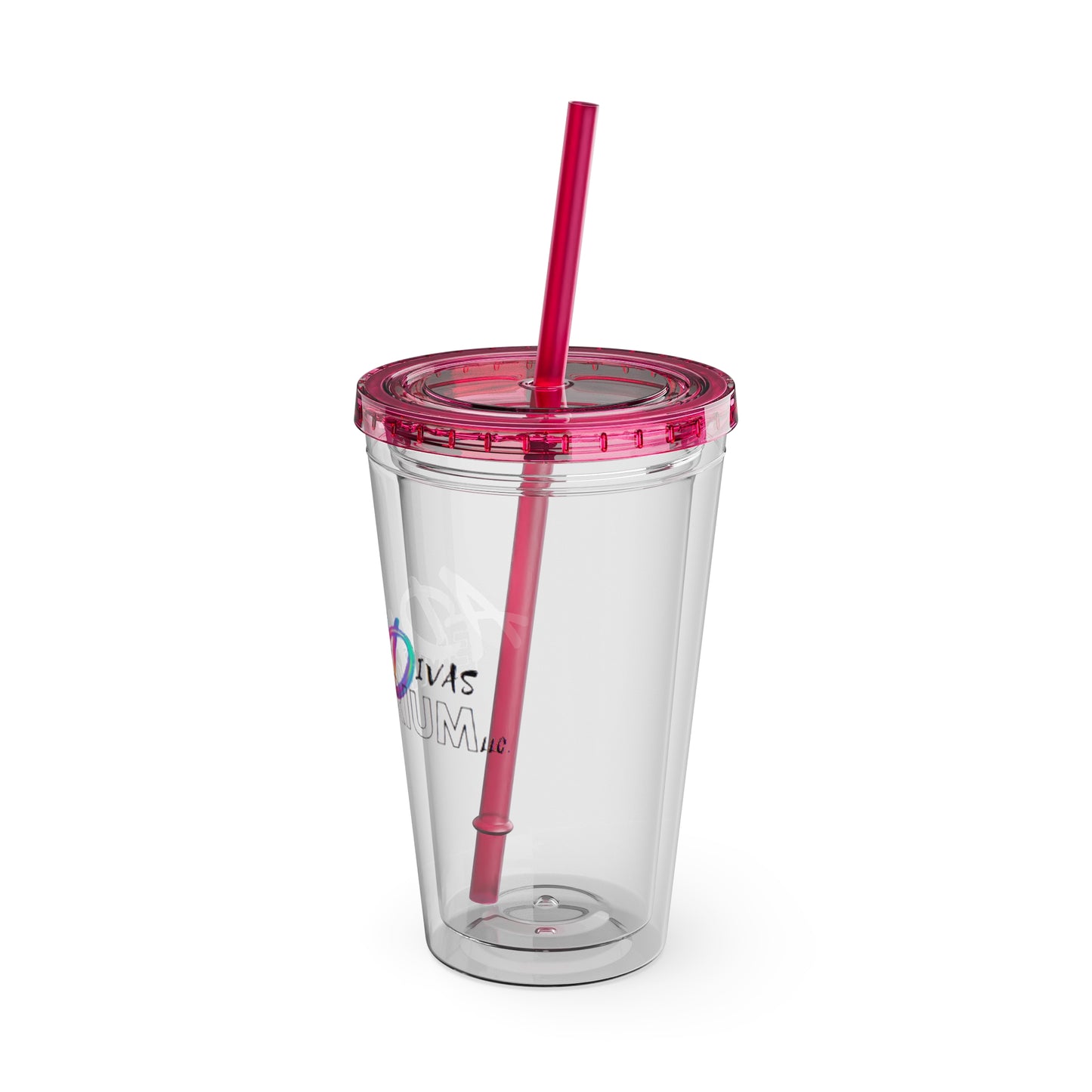 ADHDivas Emporium Sunsplash Tumbler with Straw, 16oz