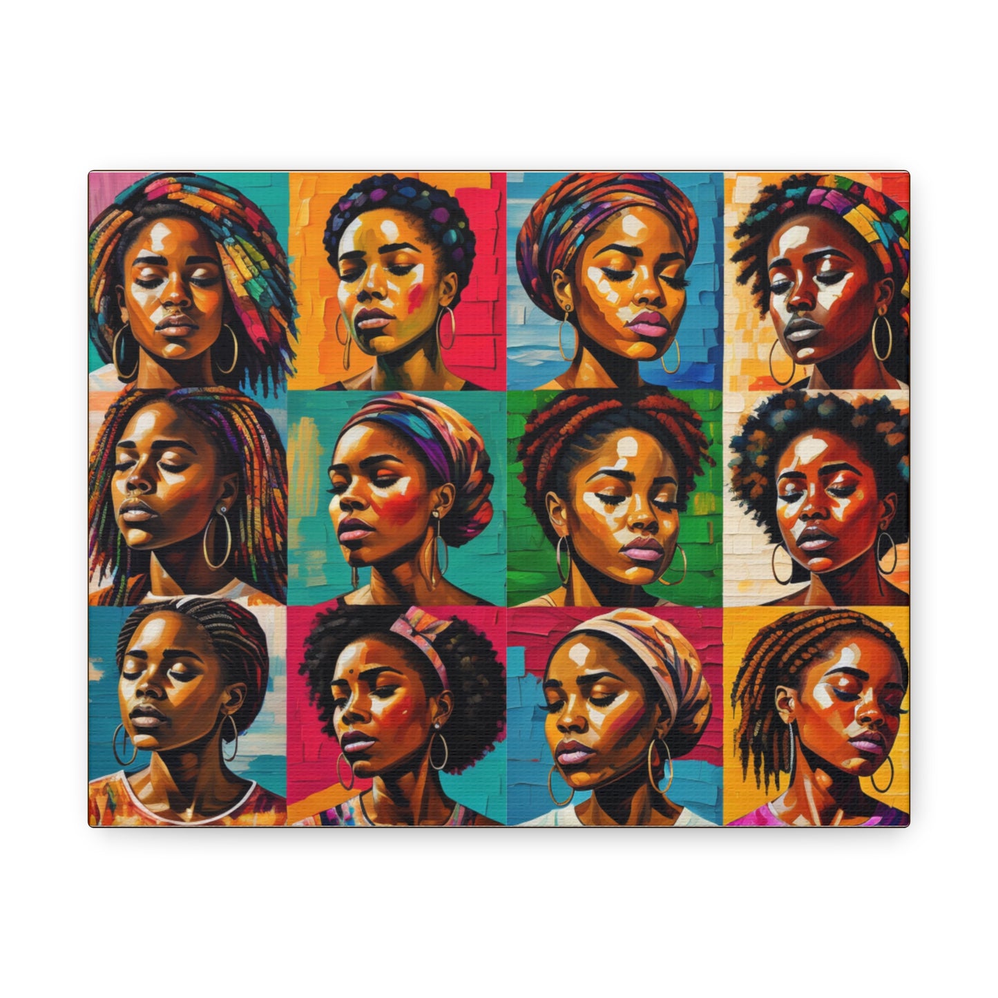 ADHD Excellence in Melanin Hue Canvas Gallery Wraps