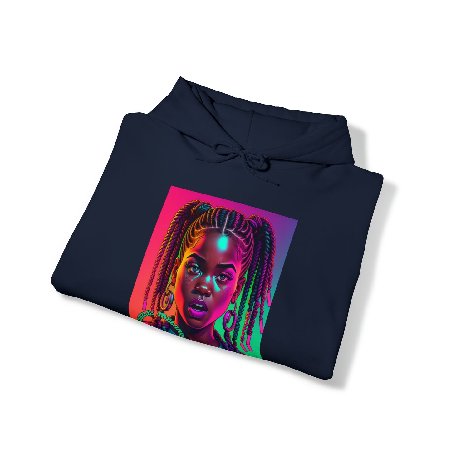 ADHD Dazzle - Melanin Blaze Unisex Heavy Blend™ Hooded Sweatshirt