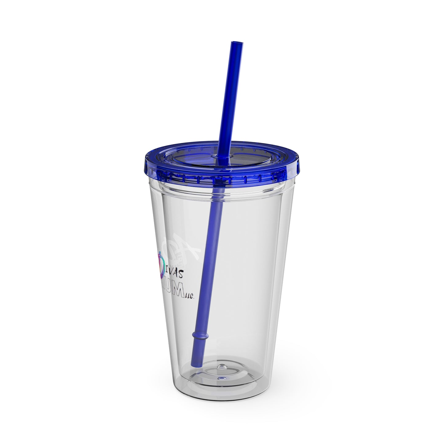 ADHDivas Emporium Sunsplash Tumbler with Straw, 16oz