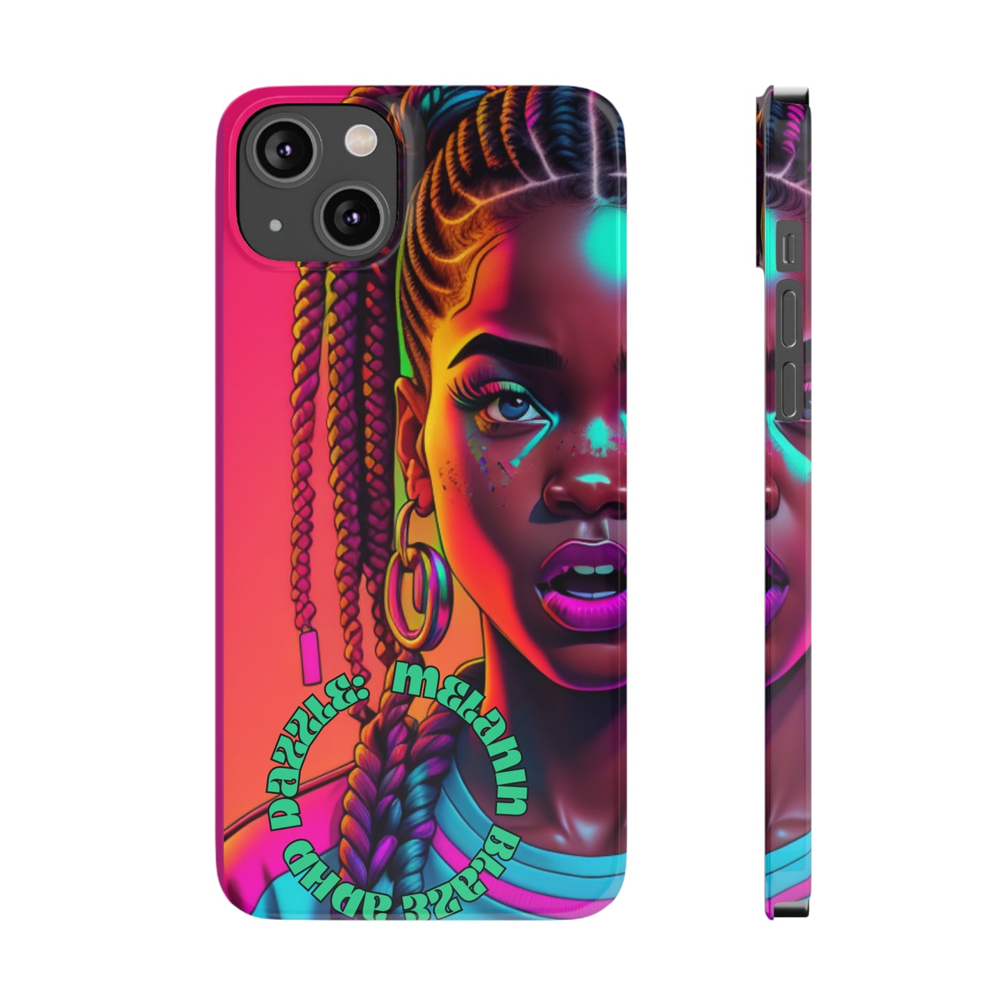 ADHD Dazzle - Melanin Blaze Slim Phone Cases