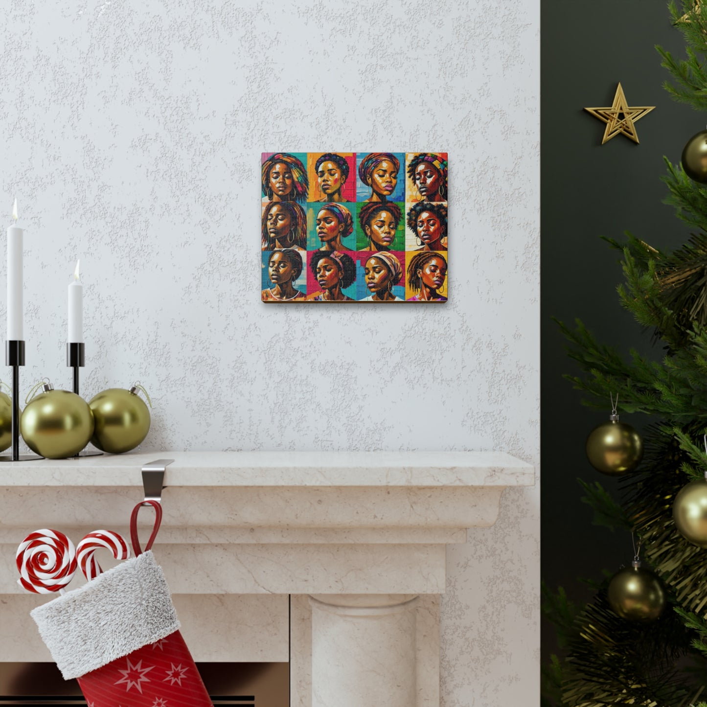 ADHD Excellence in Melanin Hue Canvas Gallery Wraps