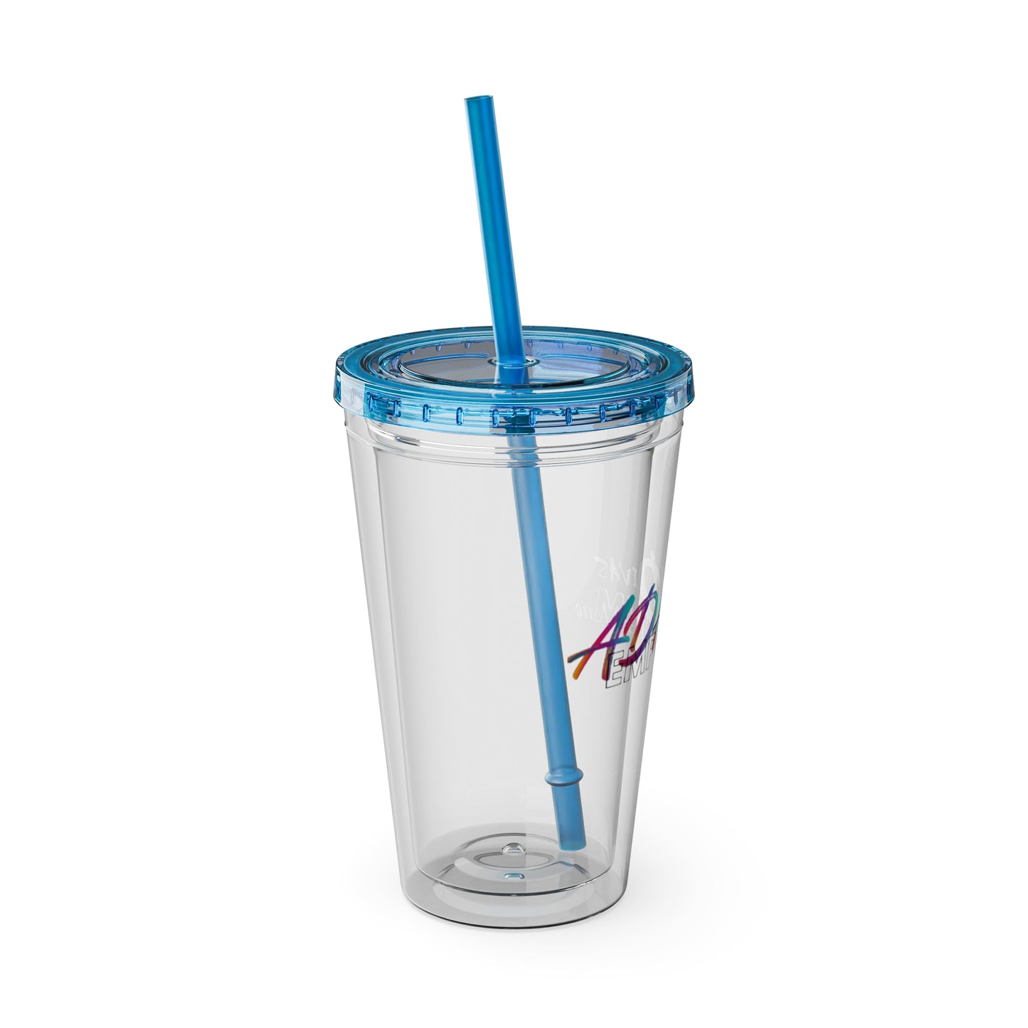 ADHDivas Emporium Sunsplash Tumbler with Straw, 16oz