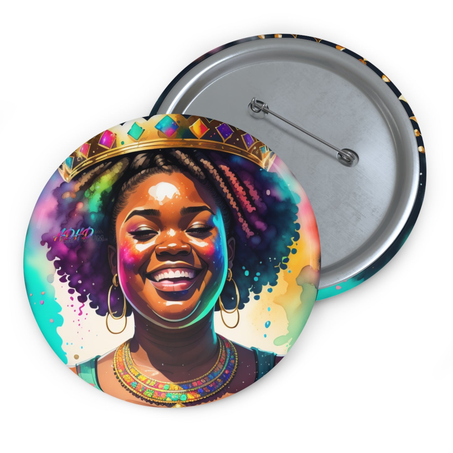 Wear Your Crown With Pride Custom Pin Buttons