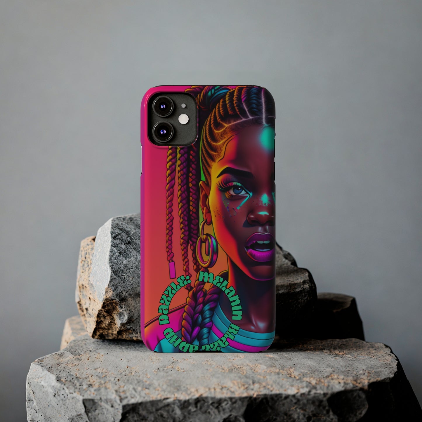 ADHD Dazzle - Melanin Blaze Slim Phone Cases