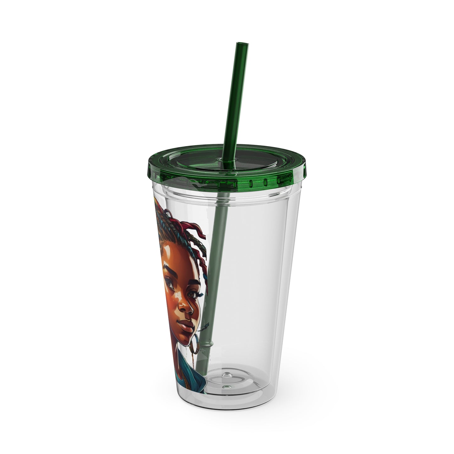 I Am Unique Sunsplash Tumbler with Straw, 16oz