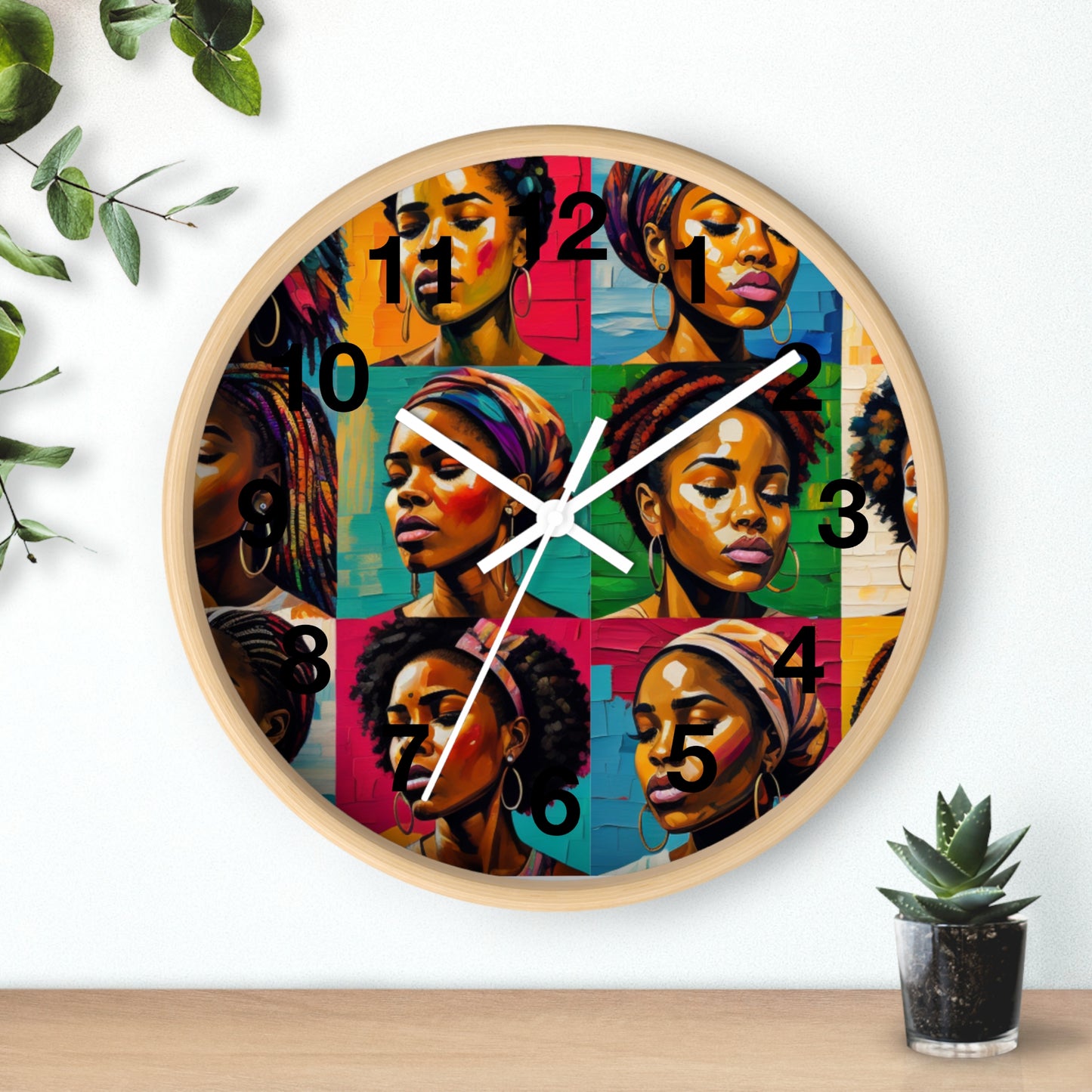 ADHD Excellence in Melanin Hue Wall Clock