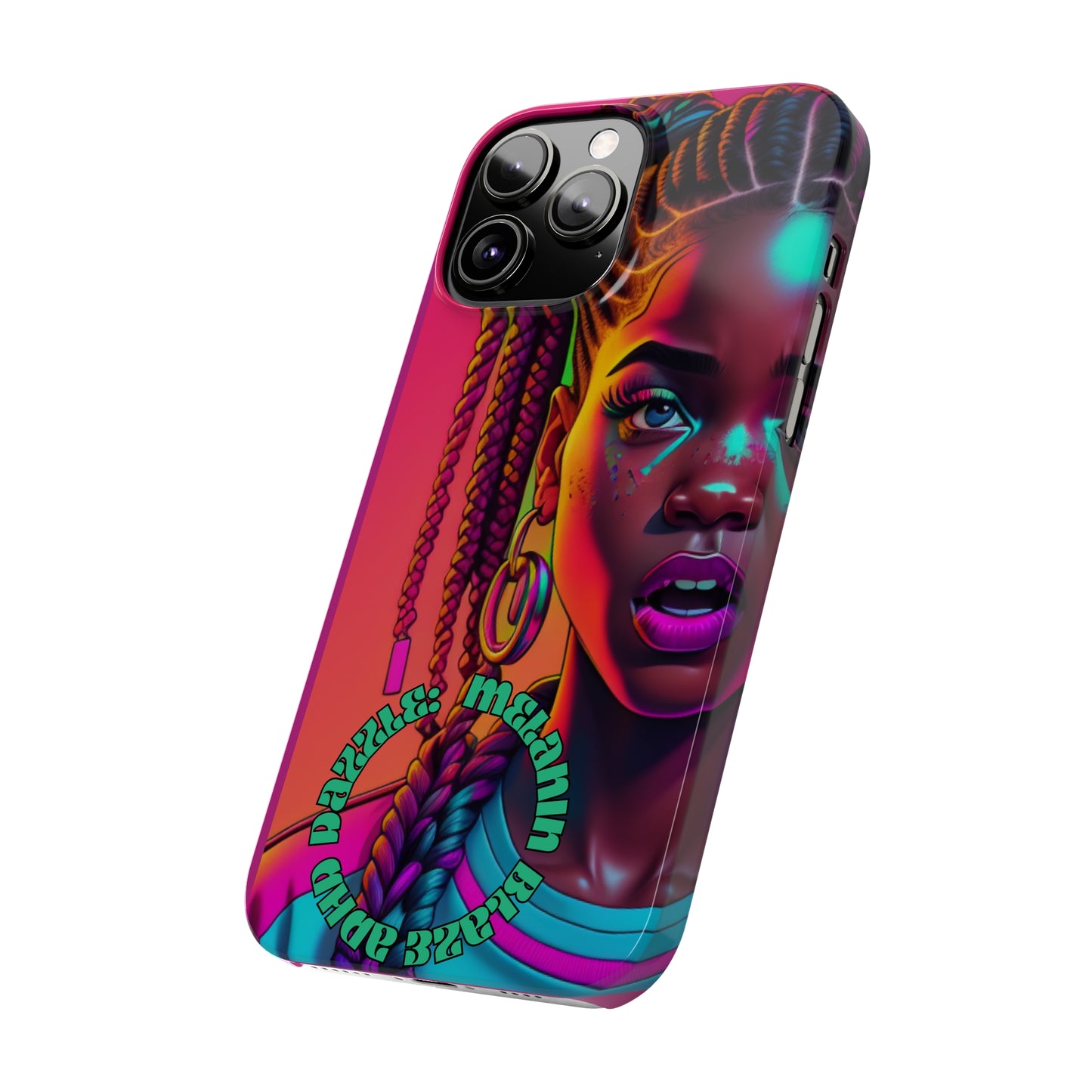 ADHD Dazzle - Melanin Blaze Slim Phone Cases