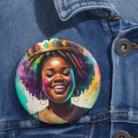 Wear Your Crown With Pride Custom Pin Buttons