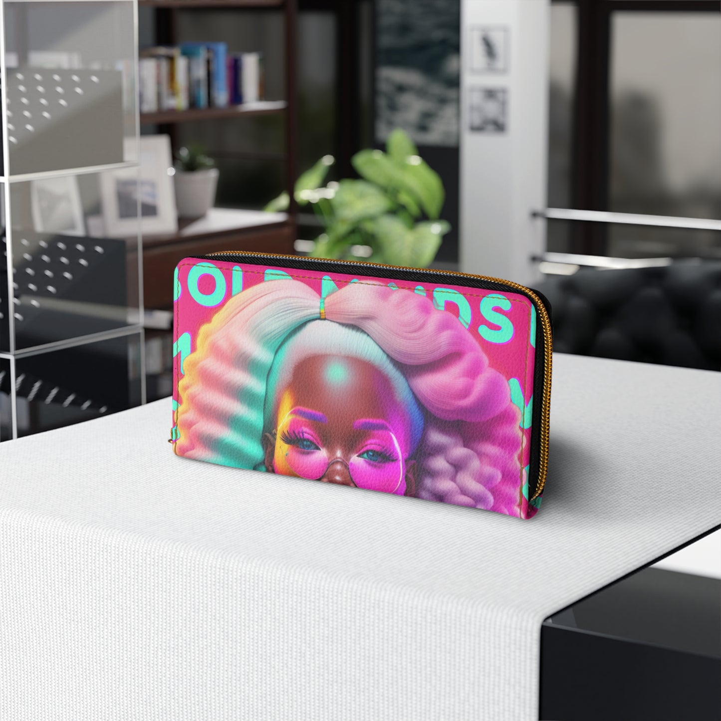 Bold Minds - Melanin Divine Zipper Wallet