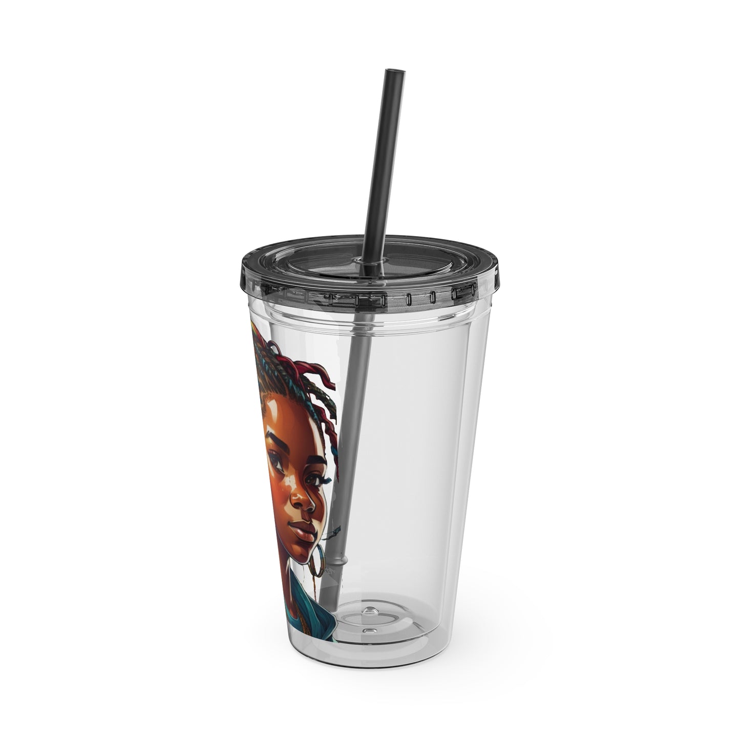 I Am Unique Sunsplash Tumbler with Straw, 16oz