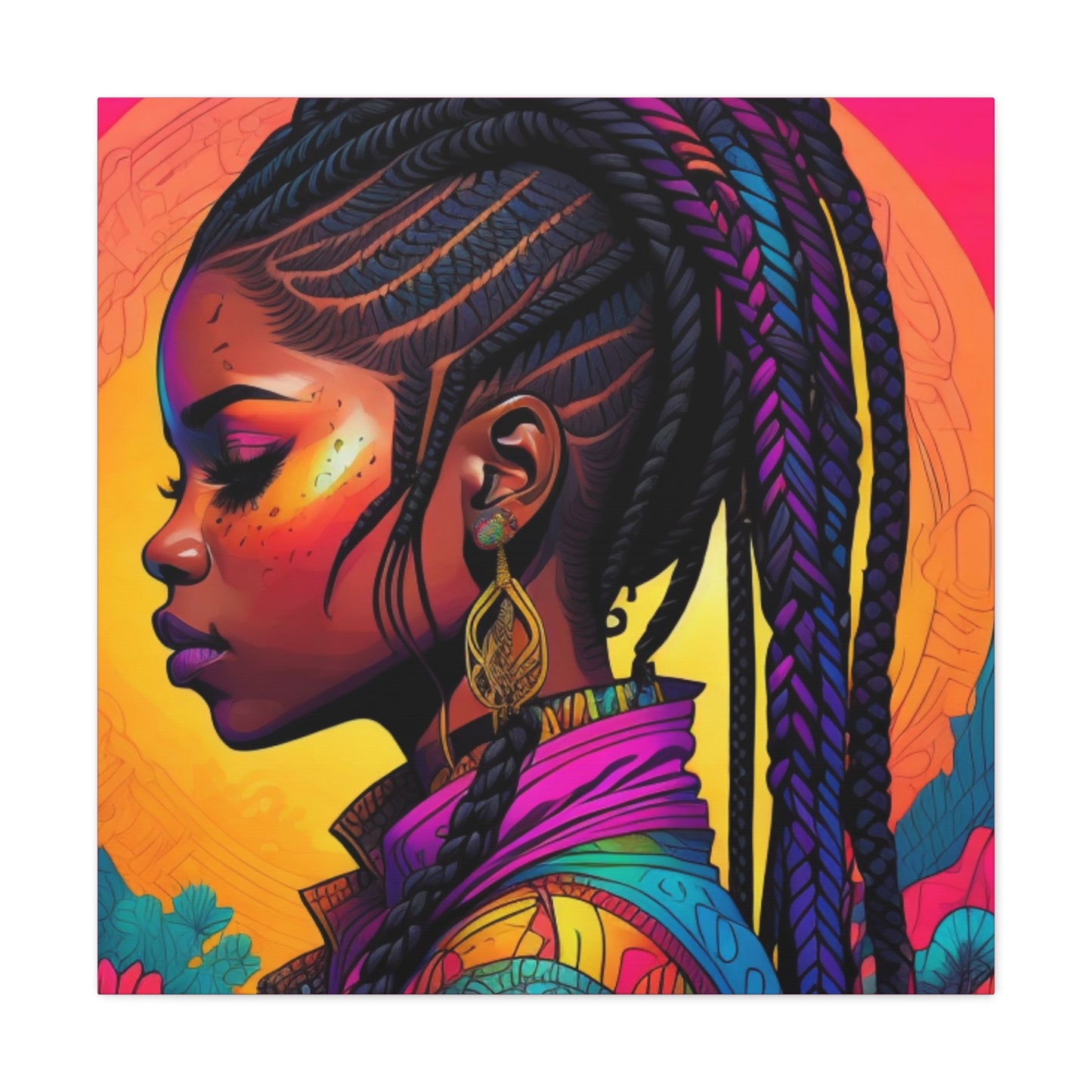 Melanin Brilliance - ADHD Drive Canvas Gallery Wraps