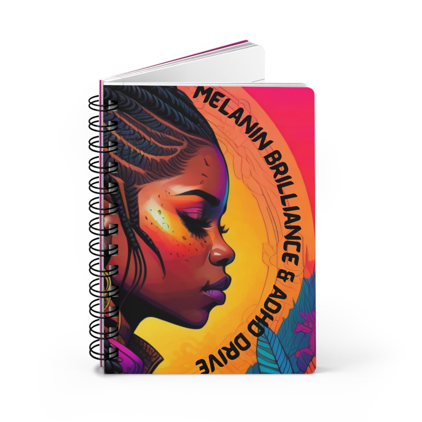 Melanin Brilliance - ADHD Drive Spiral Bound Journal