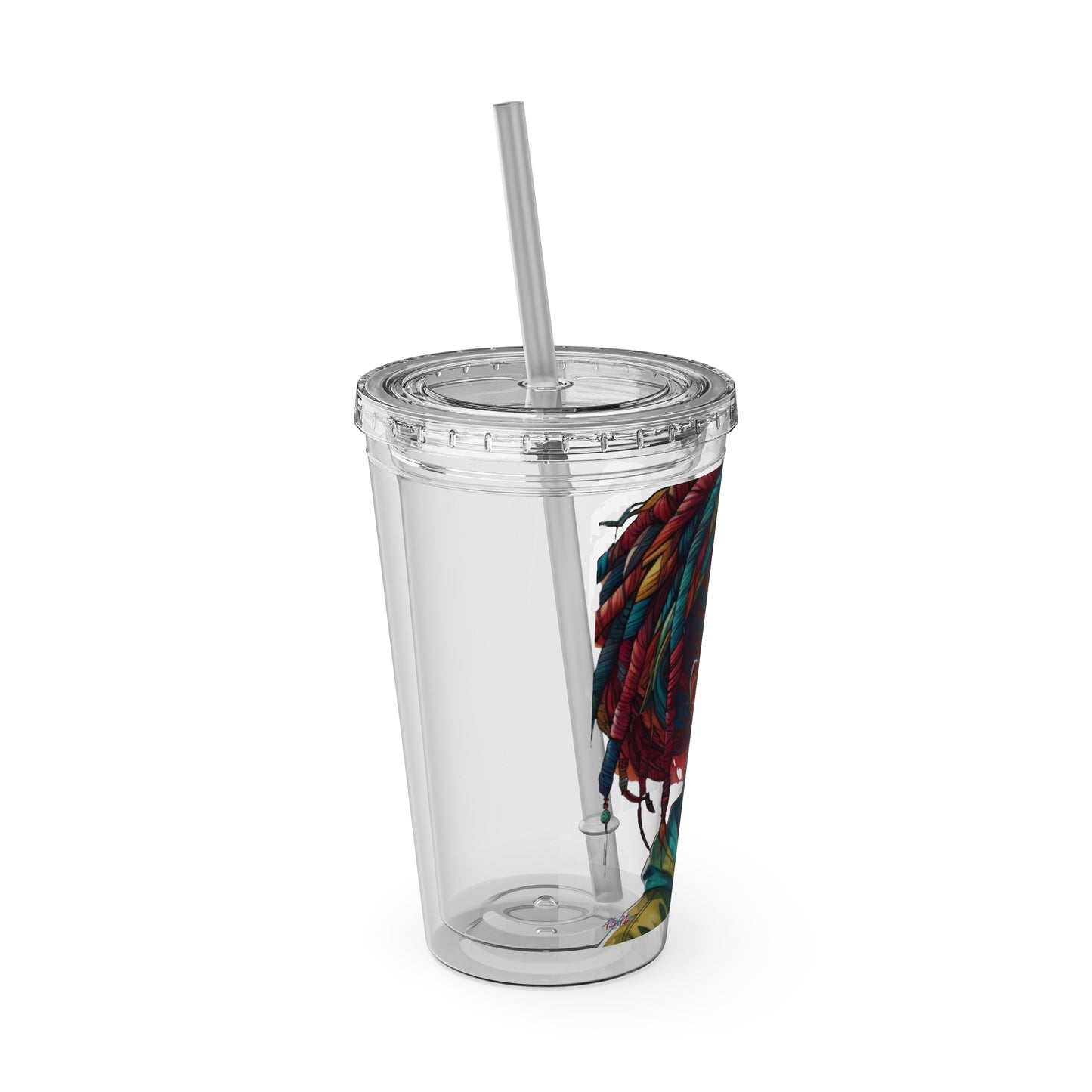 I Am Unique Sunsplash Tumbler with Straw, 16oz