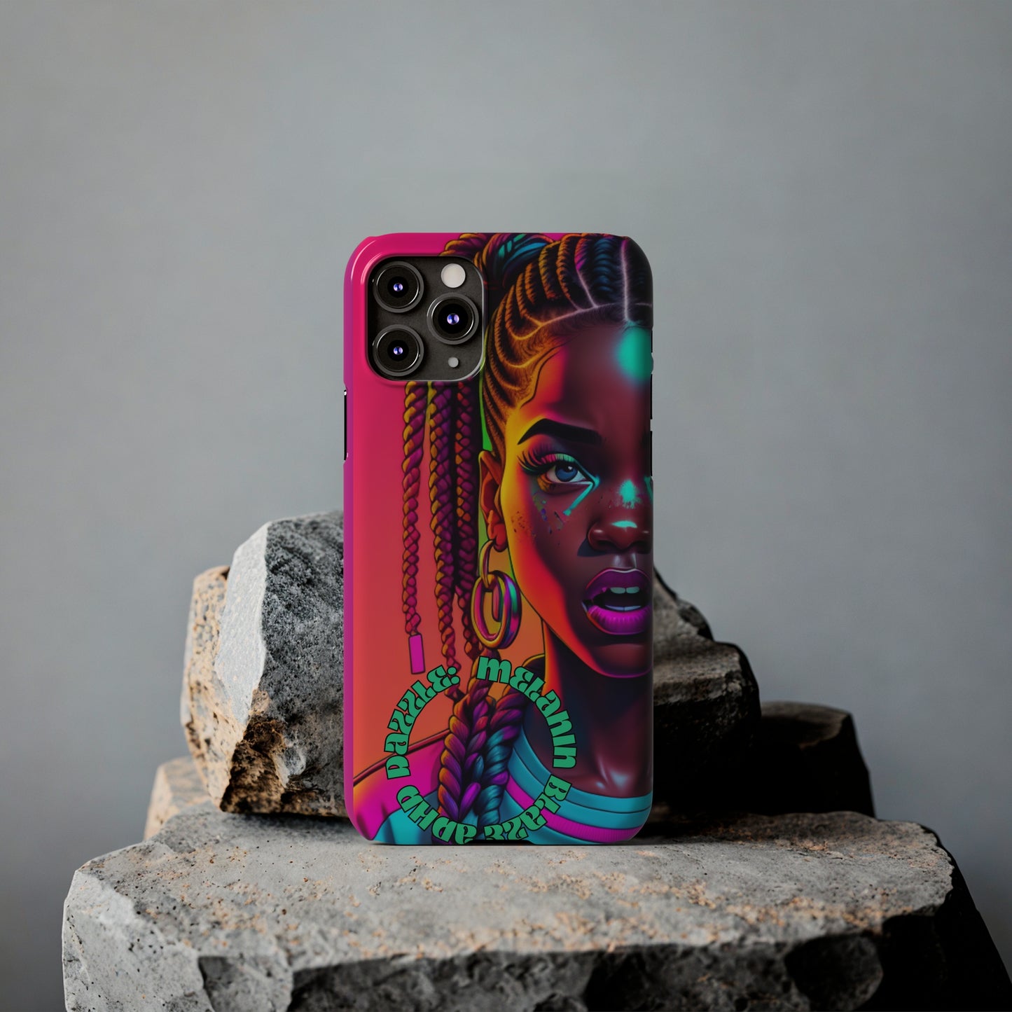 ADHD Dazzle - Melanin Blaze Slim Phone Cases