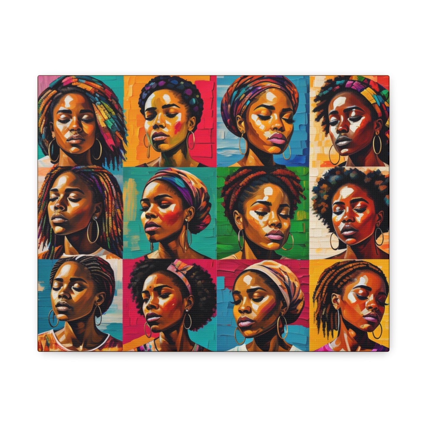 ADHD Excellence in Melanin Hue Canvas Gallery Wraps