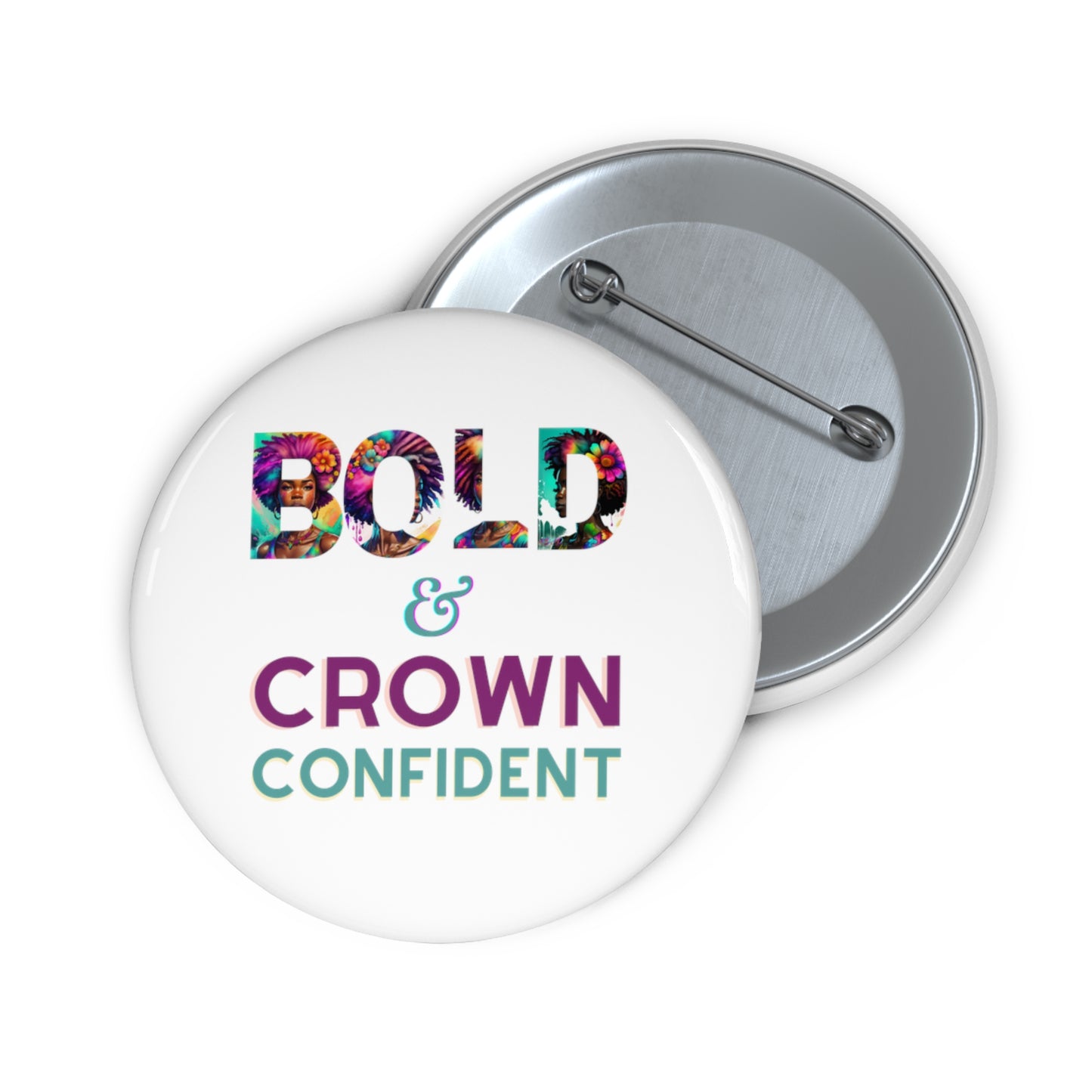 ADHD Crown Confidence - Custom Pin Buttons