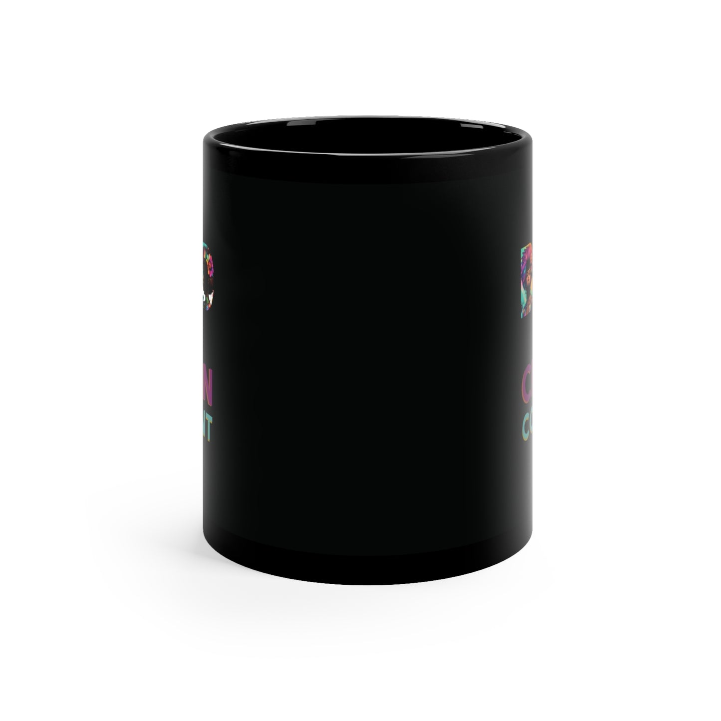 Crown Confidence/Bold#2 Black Coffee Mug, 11oz