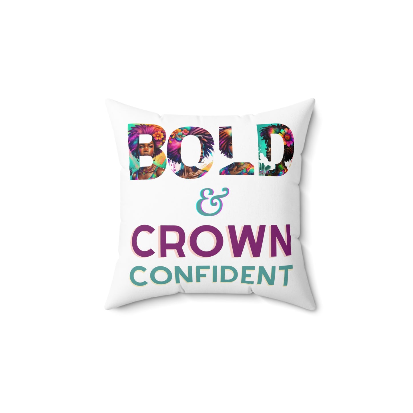 ADHD Crown Confidence - Spun Polyester Square Pillow