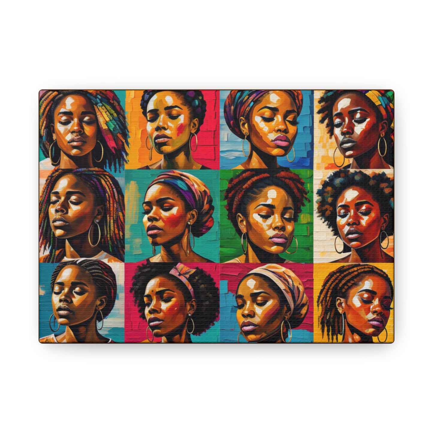 ADHD Excellence in Melanin Hue Canvas Gallery Wraps
