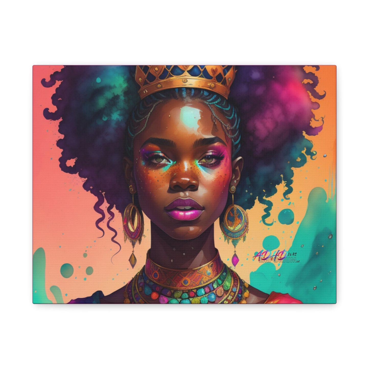 Melanated ADHD Queen Gallery Wraps