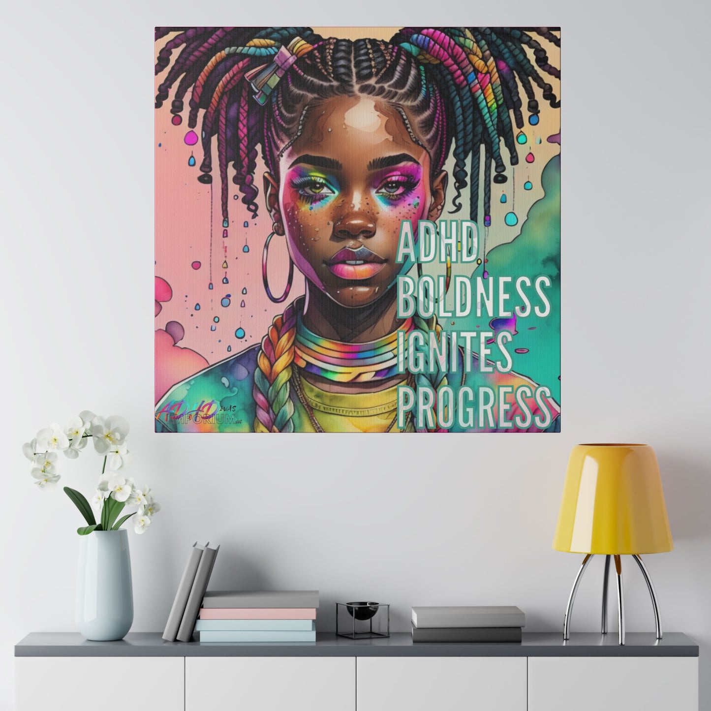 ADHD BOLDNESS Matte Canvas, Stretched, 0.75"