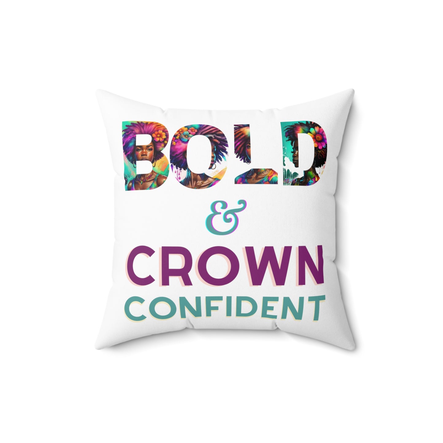 ADHD Crown Confidence - Spun Polyester Square Pillow