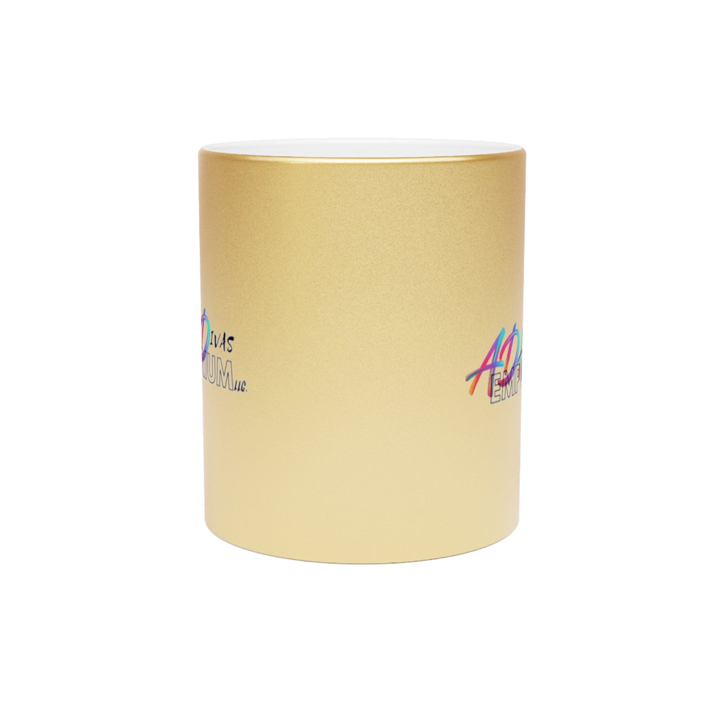 ADHDivas Emporium LLC. Metallic Mug (Silver\Gold)