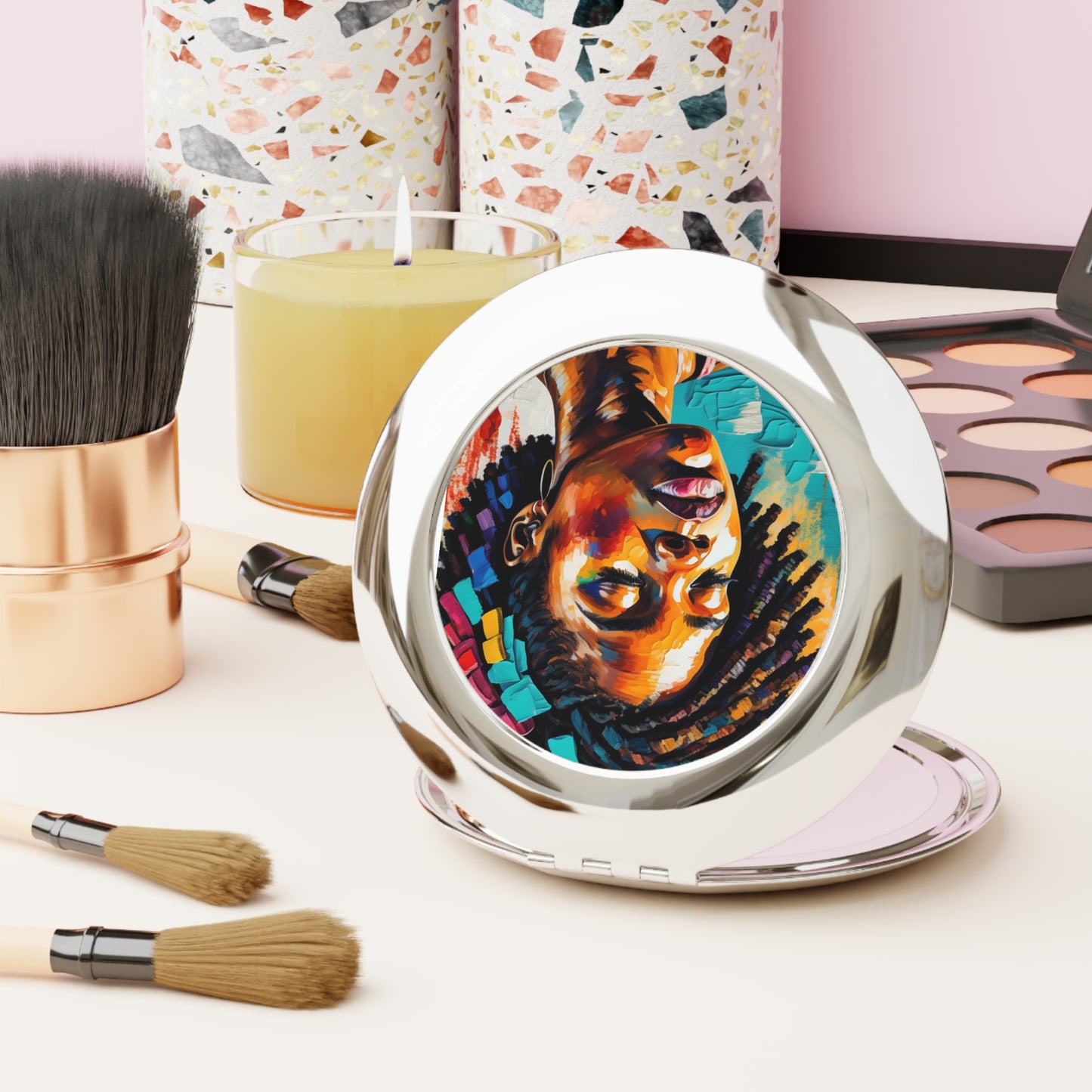 Melanin Sparks - ADHD Glow Compact Travel Mirror