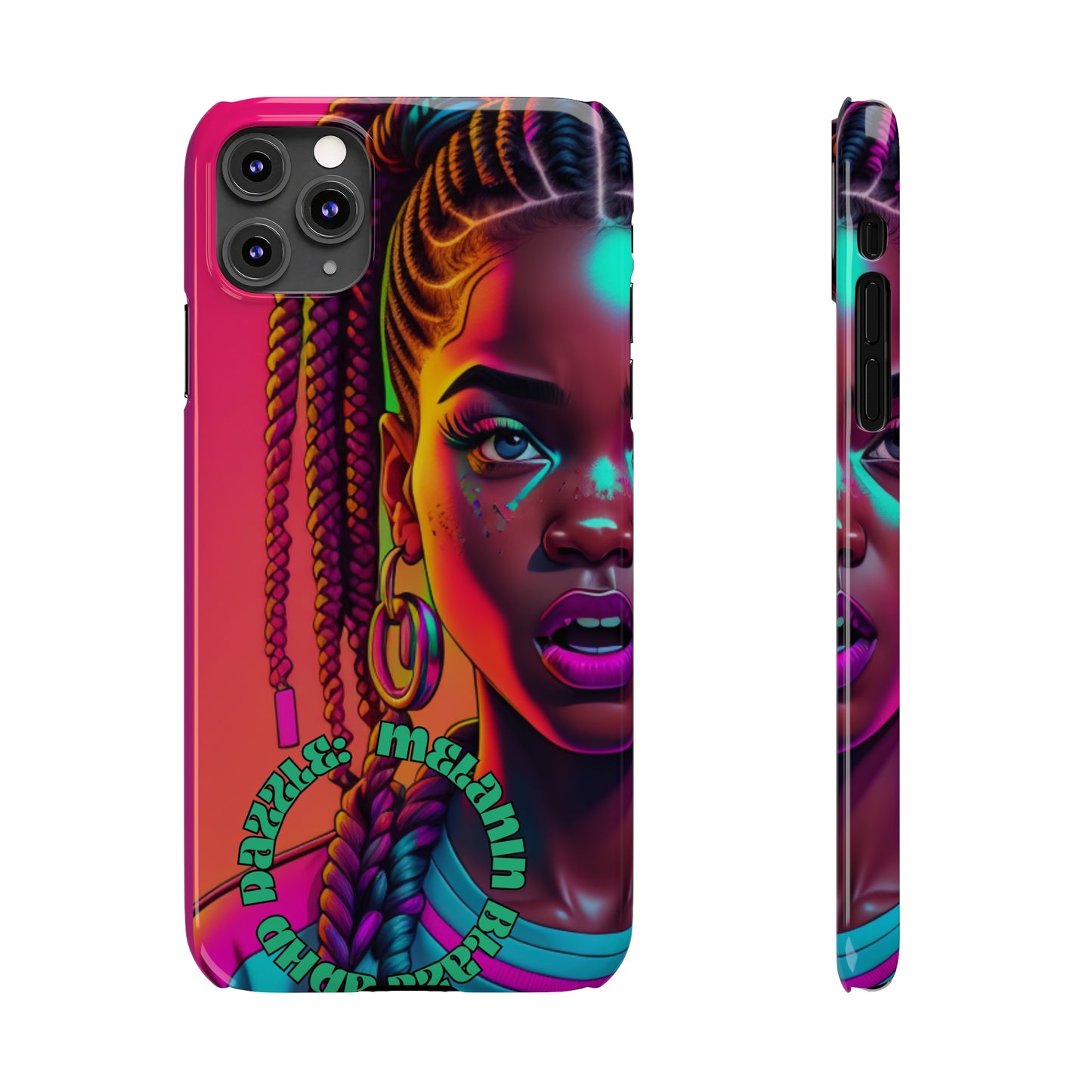 ADHD Dazzle - Melanin Blaze Slim Phone Cases