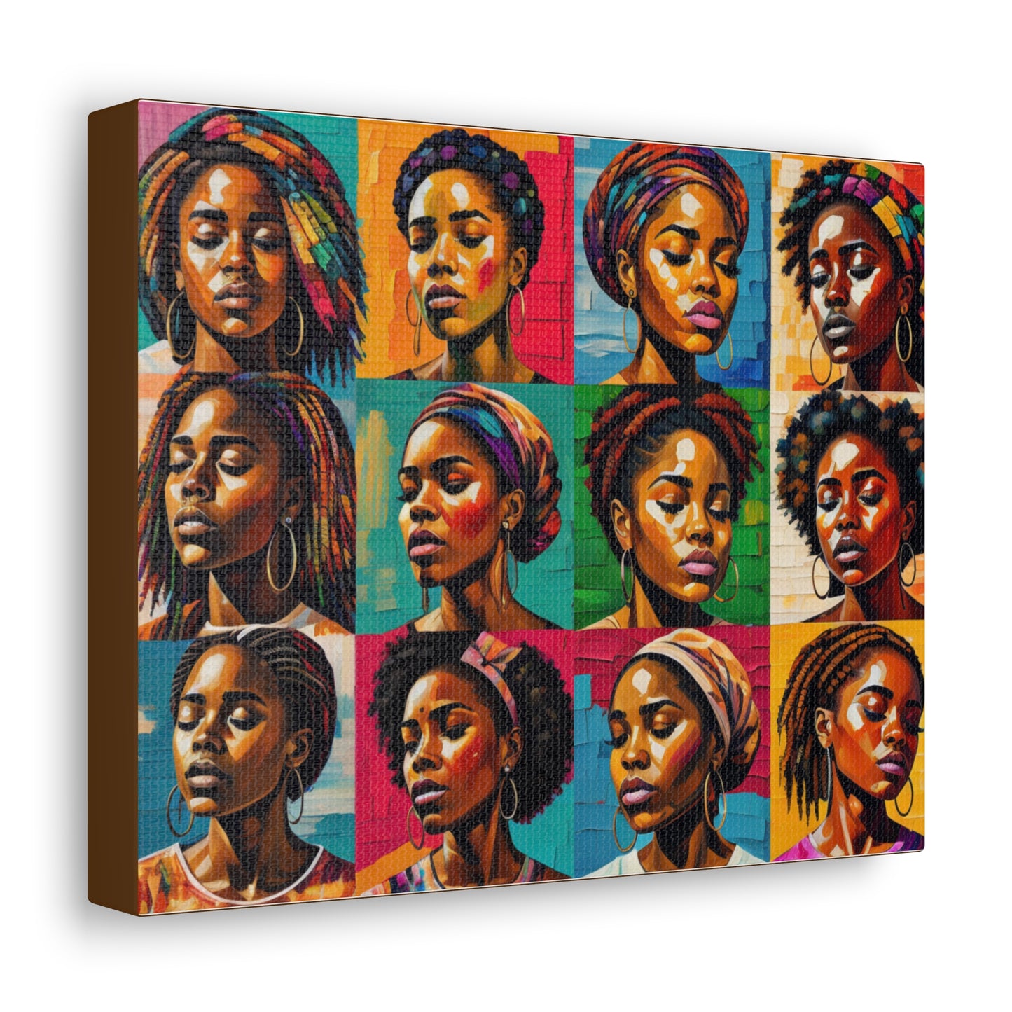 ADHD Excellence in Melanin Hue Canvas Gallery Wraps