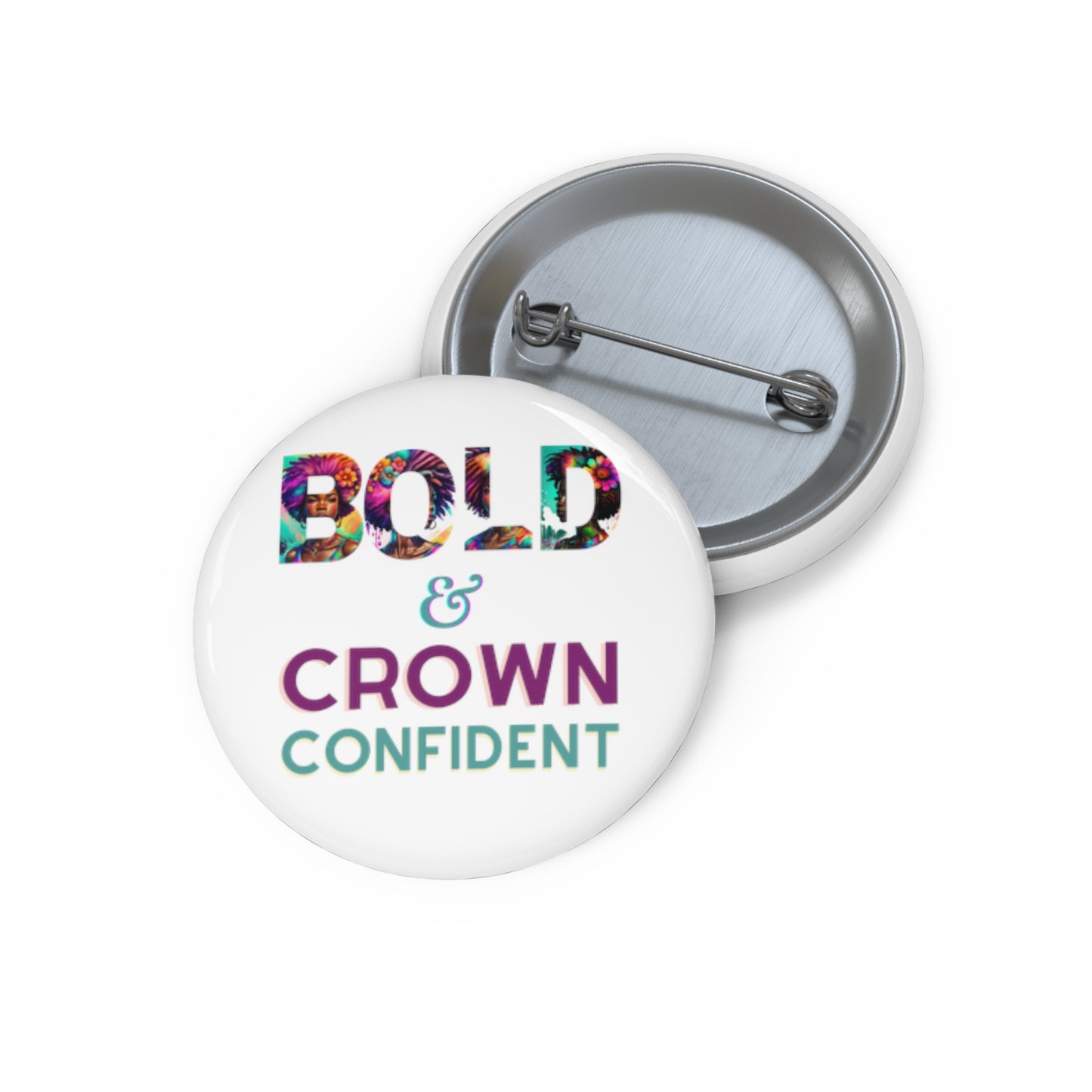 ADHD Crown Confidence - Custom Pin Buttons