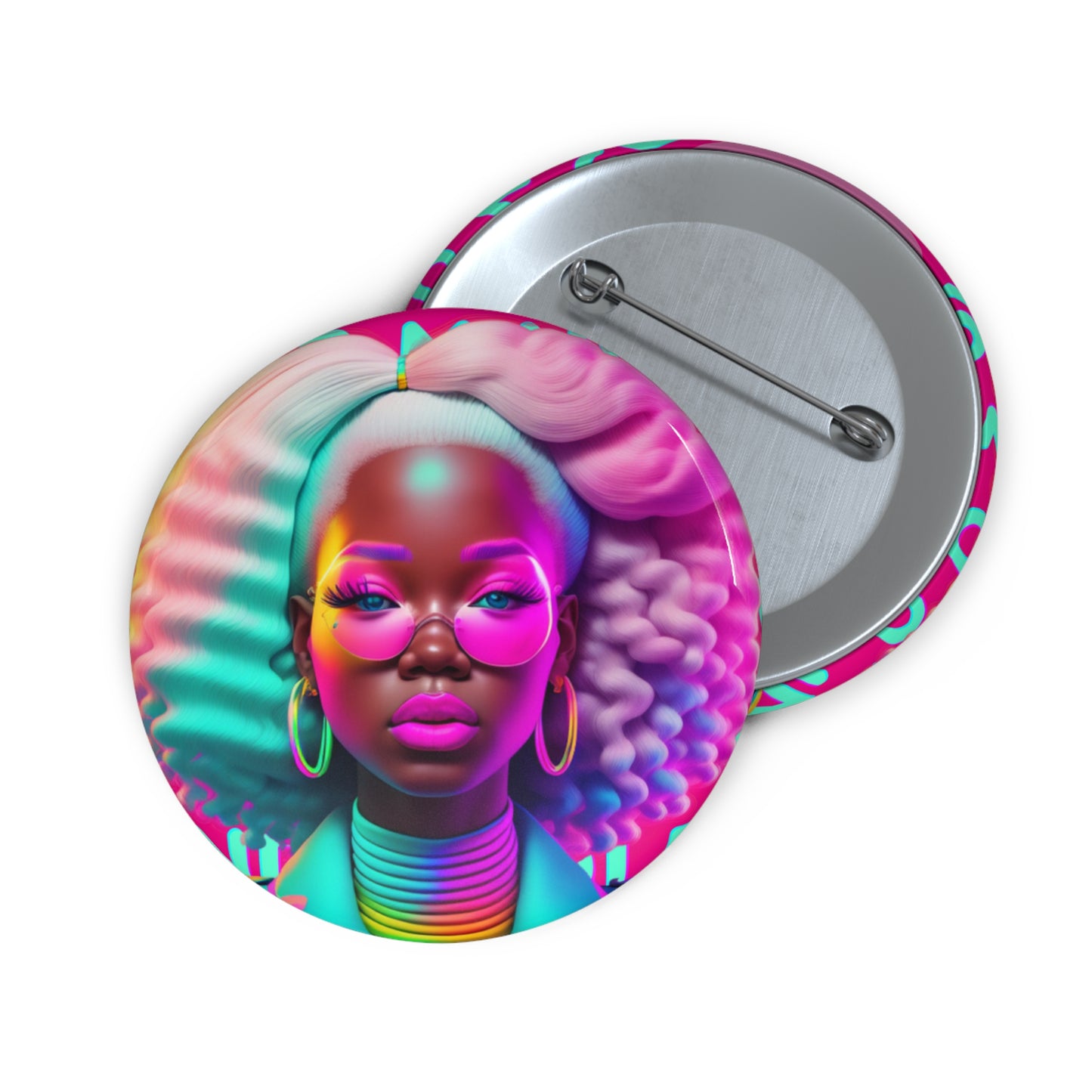 Bold Minds - Melanin Divine Custom Pin Buttons