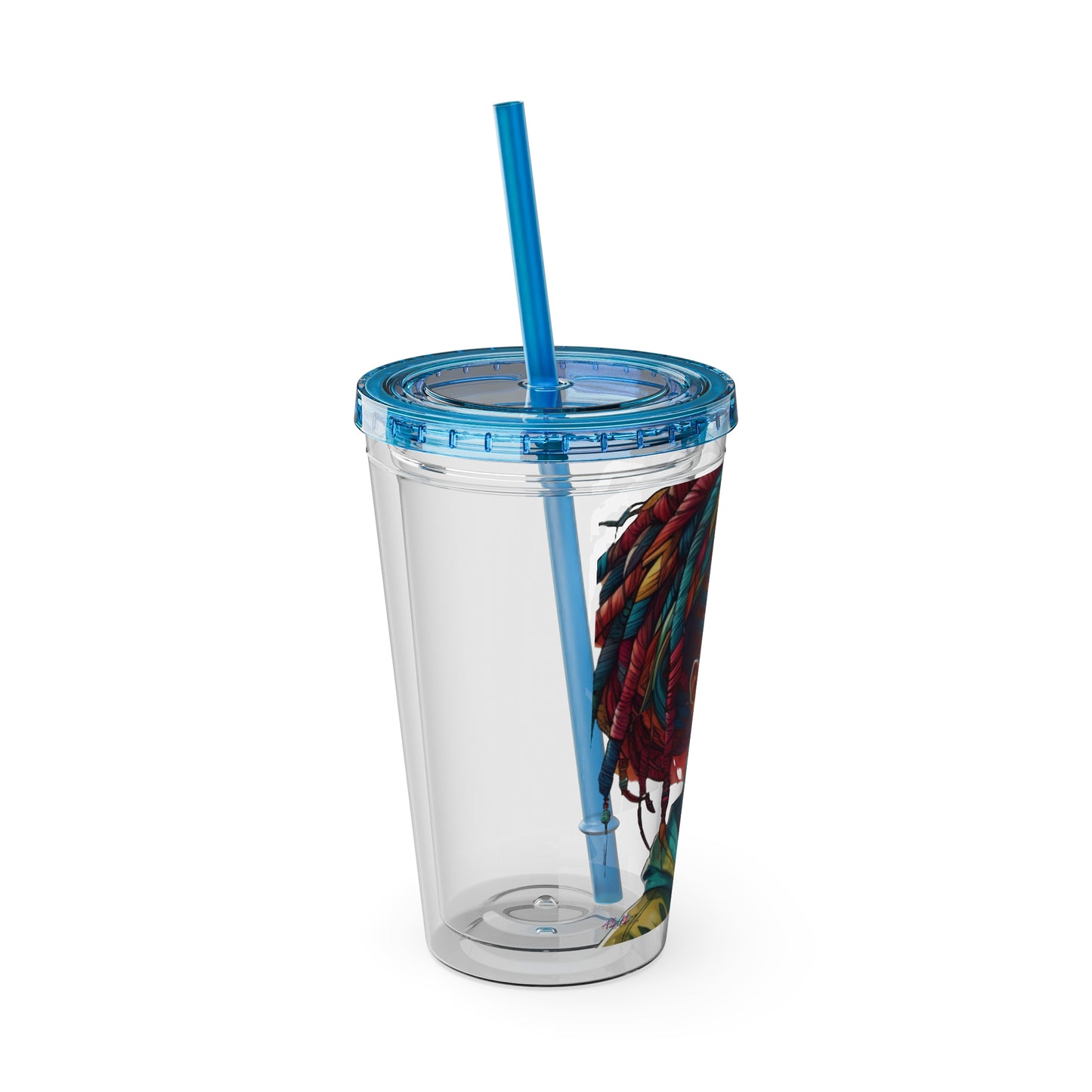 I Am Unique Sunsplash Tumbler with Straw, 16oz