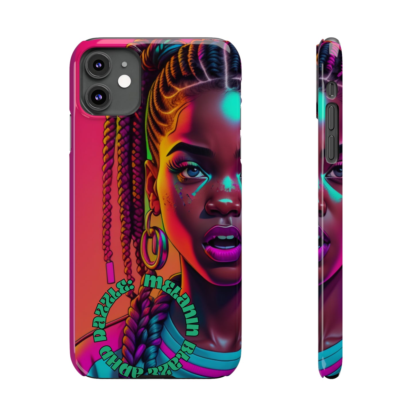 ADHD Dazzle - Melanin Blaze Slim Phone Cases