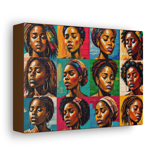 ADHD Excellence in Melanin Hue Canvas Gallery Wraps