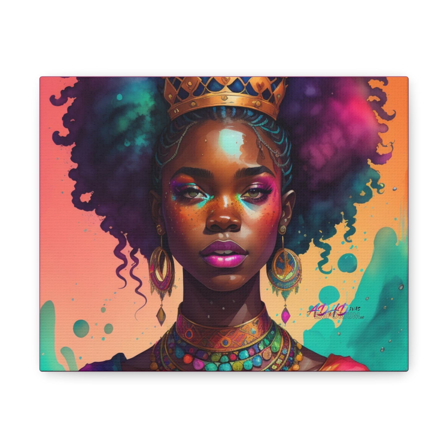 Melanated ADHD Queen Gallery Wraps