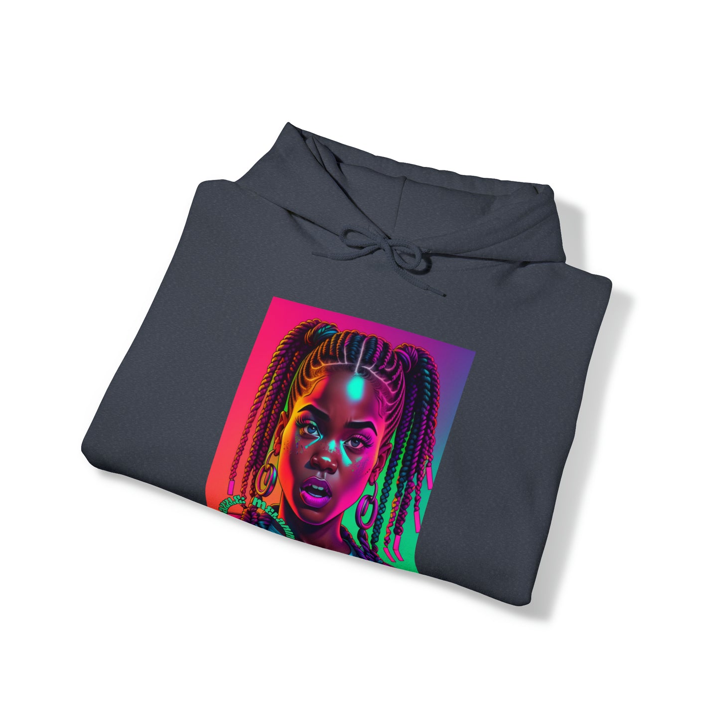 ADHD Dazzle - Melanin Blaze Unisex Heavy Blend™ Hooded Sweatshirt