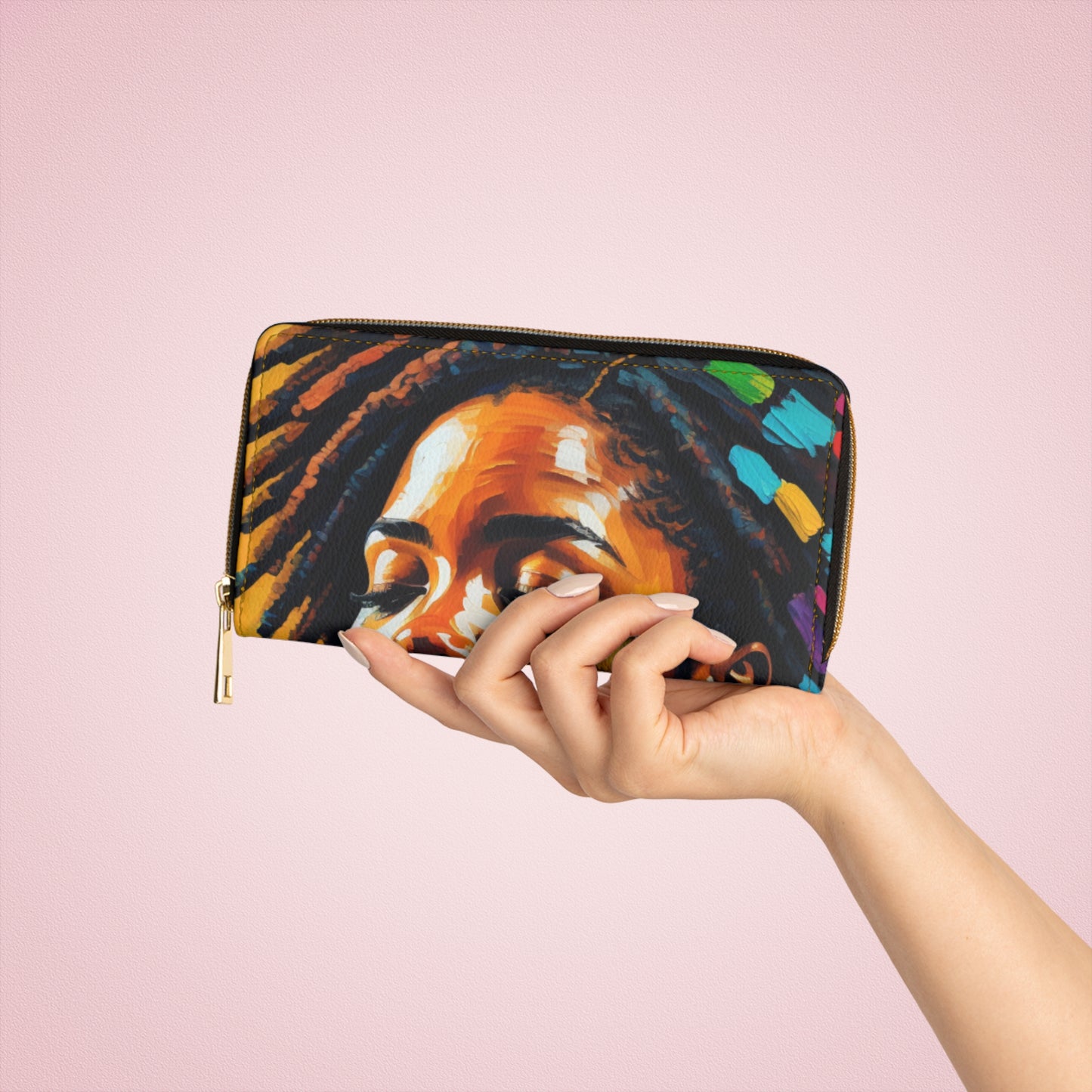 Melanin Spark, ADHD Glow Zipper Wallet