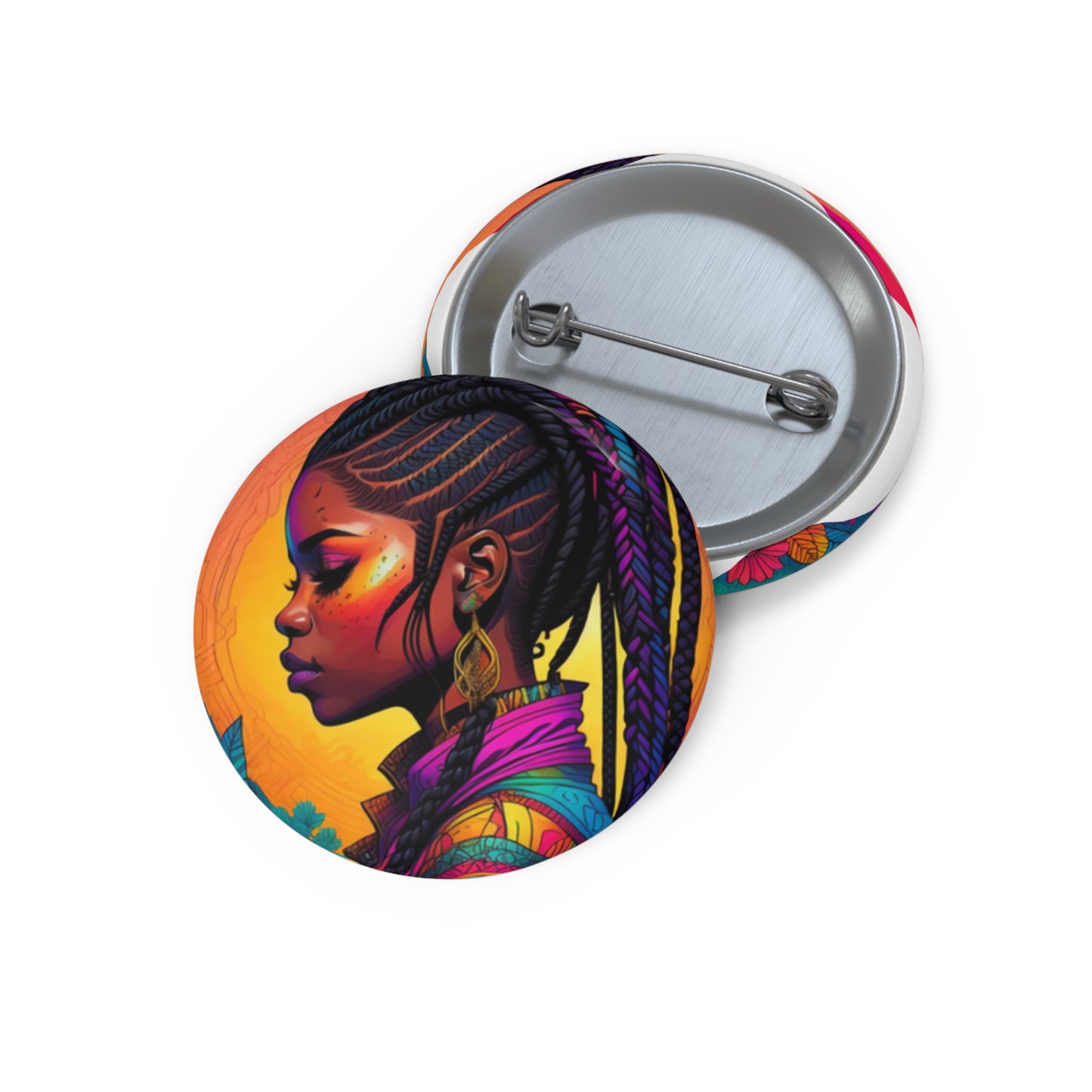 Melanin Brilliance, ADHD Drive - Custom Pin Buttons